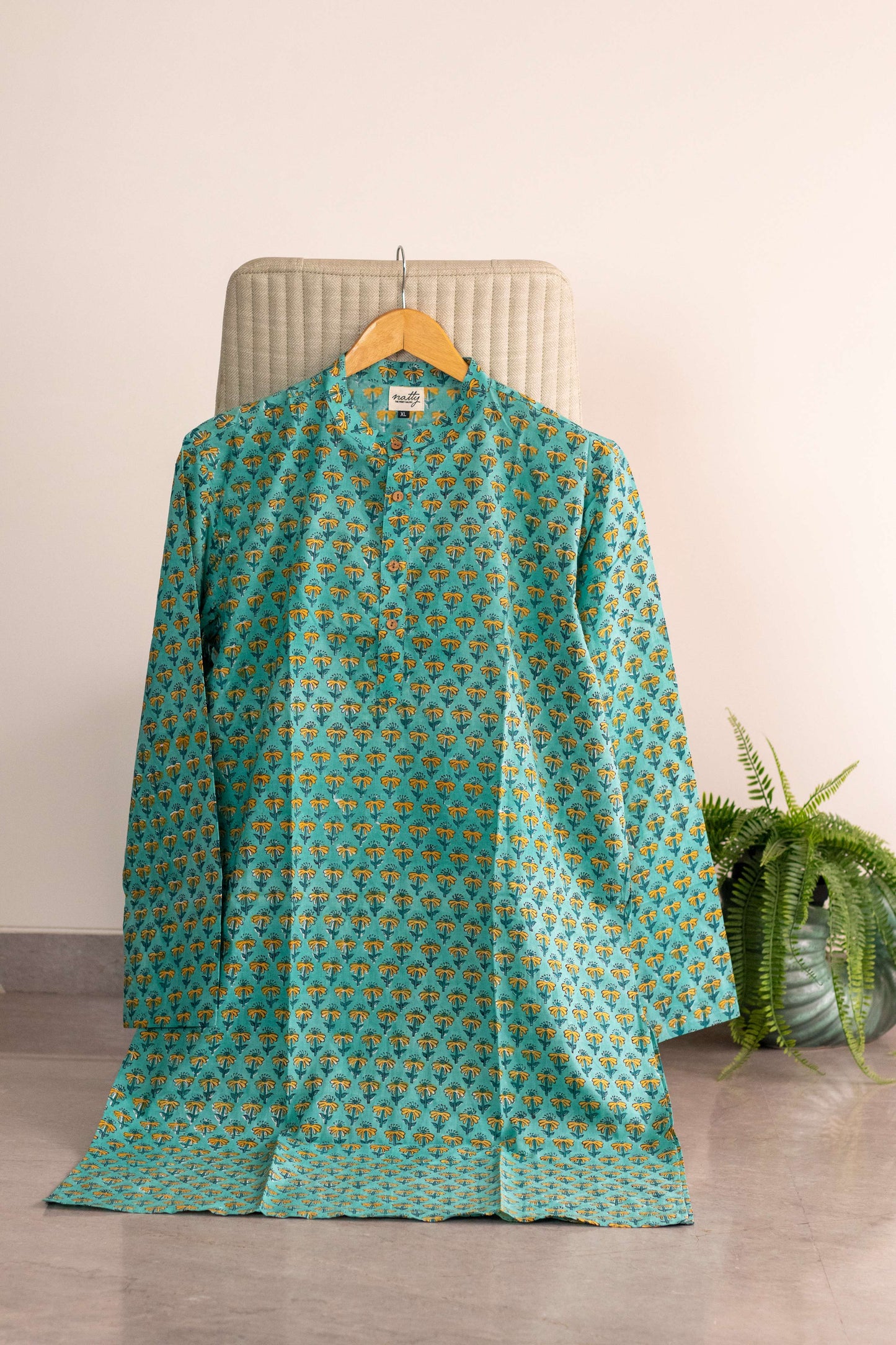 Turquoise Tranquility Kurta