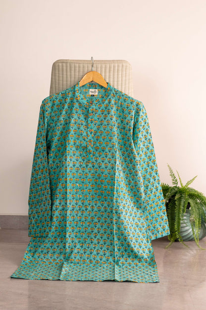 Turquoise Tranquility Kurta